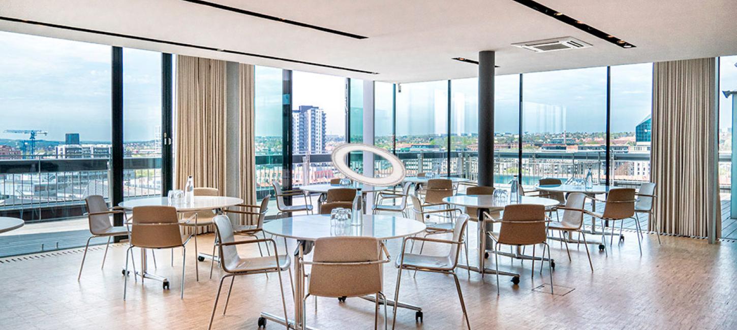 Mødelokale Sunset Lounge på toppen af ARoS - virtuel