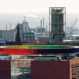 Your rainbow panorama på toppen af ARoS Aarhus Kunstmuseum