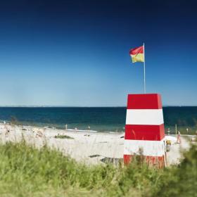 Sommer og sol på Moesgaard Strand, Aarhus